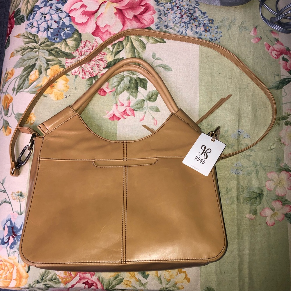 HOBO 100% Leather Handle Satchel - Desert